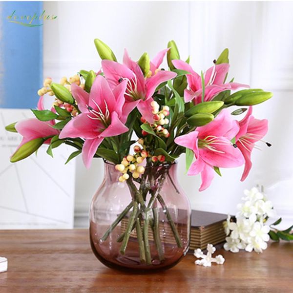 decorative flowers & wreaths zinmol 1pc pvc perfume lily fresh style desk ornaments artificial decoration flower bridal for wedding
decorative flowers & wreaths zinmol 1pc pvc perfume lily fresh style desk ornaments artificial decoration flower bridal for wedding