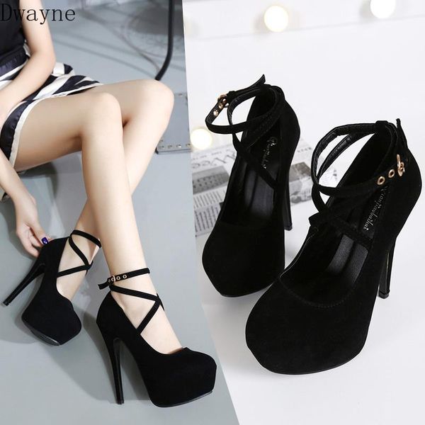 2021 autumn new ultra high heel stiletto large size suede round head shallow mouth strap 14cm women's shoes, Black
2021 autumn new ultra high heel stiletto large size suede round head shallow mouth strap 14cm women's shoes, Black