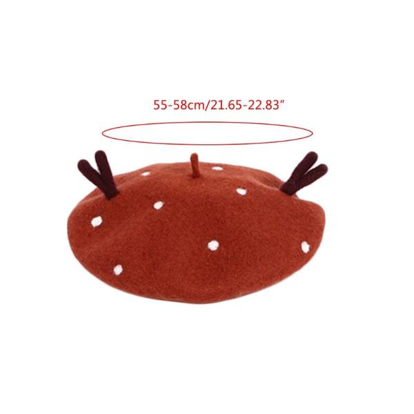 women christmas faux wool beret cap cute 3d antlers vintage painter mushroom hat d0ub, Blue;gray
women christmas faux wool beret cap cute 3d antlers vintage painter mushroom hat d0ub, Blue;gray