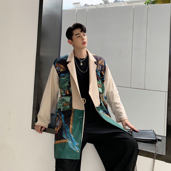 2020 blazer fine men's suit both sides wear custom printed seam designer walk jackets avju, White;black
2020 blazer fine men's suit both sides wear custom printed seam designer walk jackets avju, White;black