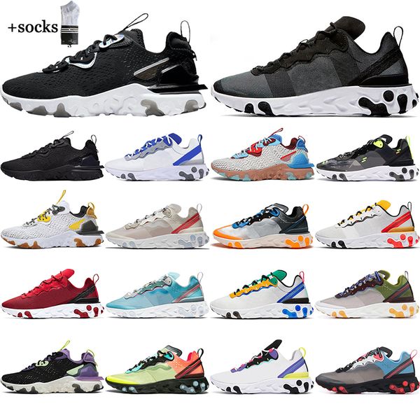 2021 react element 55 87 men women running shoes triple black white iridescent anthracite mens trainers sports sneakers breathable eur 36-45
2021 react element 55 87 men women running shoes triple black white iridescent anthracite mens trainers sports sneakers breathable eur 36-45