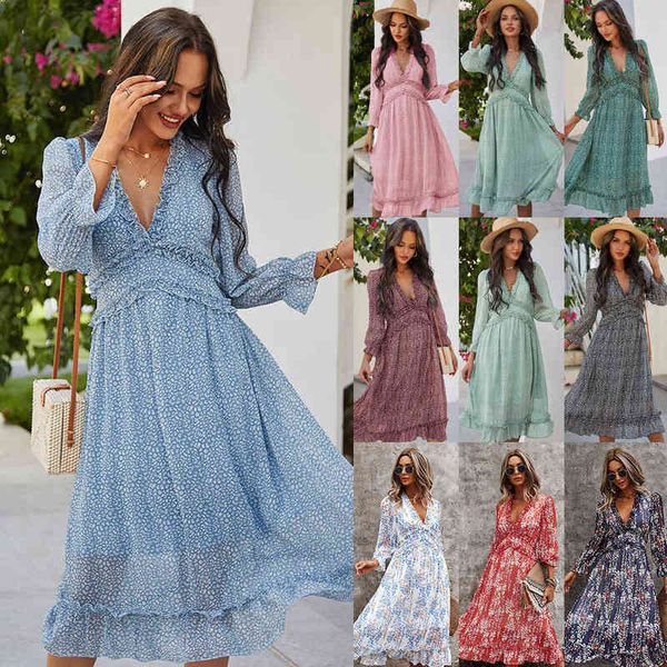 luxury dress independent rearch development of women's wear products spring and summer 2022 our v-neck simple printed dresses, Black;gray
luxury dress independent rearch development of women's wear products spring and summer 2022 our v-neck simple printed dresses, Black;gray