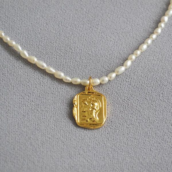 chains brass with 18k gold natural pearl coins pendant neckalce japan korean style party designer t show runway gown jewelry rare ins, Silver
chains brass with 18k gold natural pearl coins pendant neckalce japan korean style party designer t show runway gown jewelry rare ins, Silver
