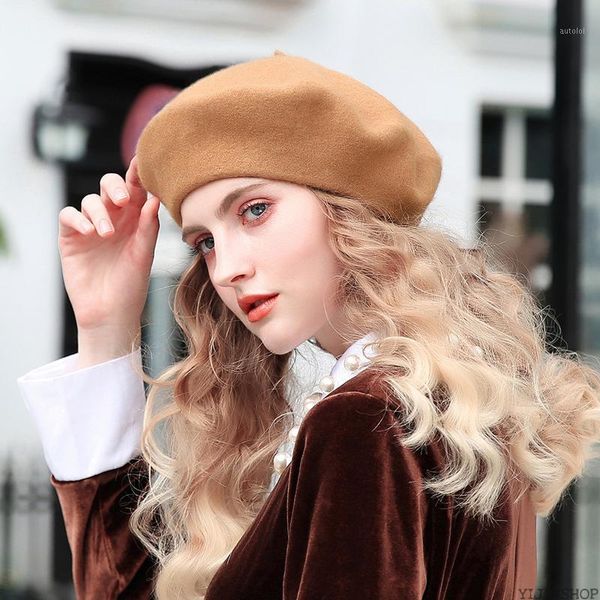 new pure wool fashion beret hat ladies felt beret british girl ladies pure color casual winter hat women1, Blue;gray
new pure wool fashion beret hat ladies felt beret british girl ladies pure color casual winter hat women1, Blue;gray
