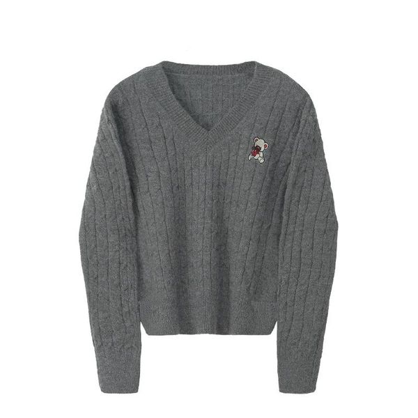 fall winter office lady fashion little bear embroidery v-neck criss-cross solid sweater wild soft pullover women jumpers, White;black
fall winter office lady fashion little bear embroidery v-neck criss-cross solid sweater wild soft pullover women jumpers, White;black