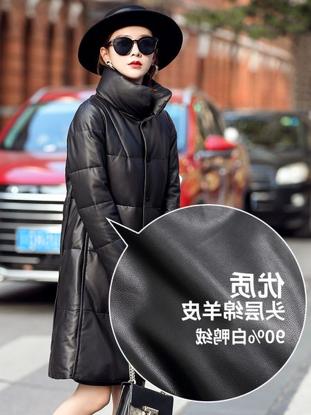 winter coat, genuine female royal sheep skin white down jacket, 2020 mfqy9010 long leather jackets 7dj3, Black
winter coat, genuine female royal sheep skin white down jacket, 2020 mfqy9010 long leather jackets 7dj3, Black