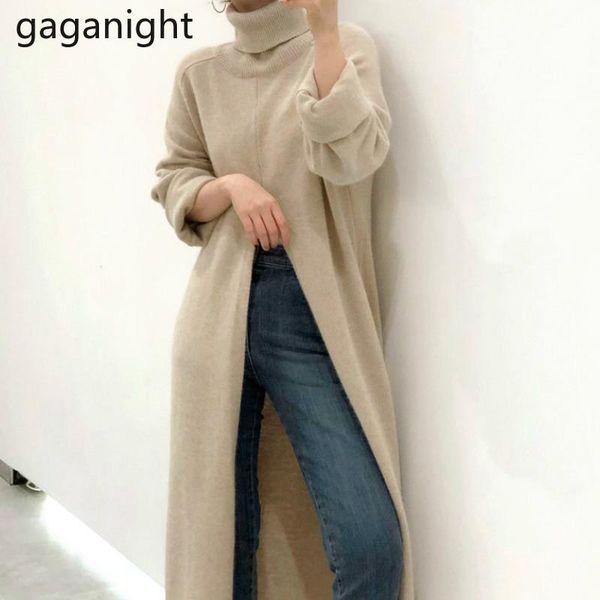gaganight fashion solid women sweater autumn winter turtleneck pullovers chic split office lady long sweaters crop, White;black
gaganight fashion solid women sweater autumn winter turtleneck pullovers chic split office lady long sweaters crop, White;black