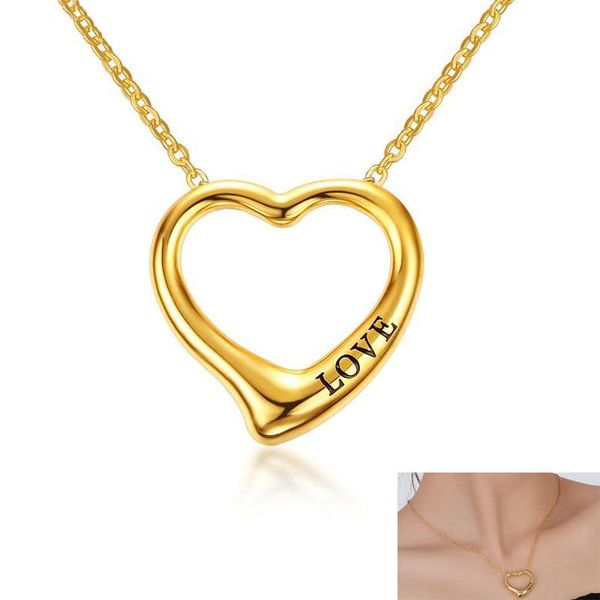 fashion hollow love women golden necklace stainless steel heart shaped english female wedding pendant necklace jewelry, Silver
fashion hollow love women golden necklace stainless steel heart shaped english female wedding pendant necklace jewelry, Silver