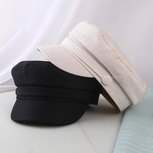 beanie/skull caps women's hat flat cap spring autumn linen octagonal solid color hats young student female, Blue;gray
beanie/skull caps women's hat flat cap spring autumn linen octagonal solid color hats young student female, Blue;gray