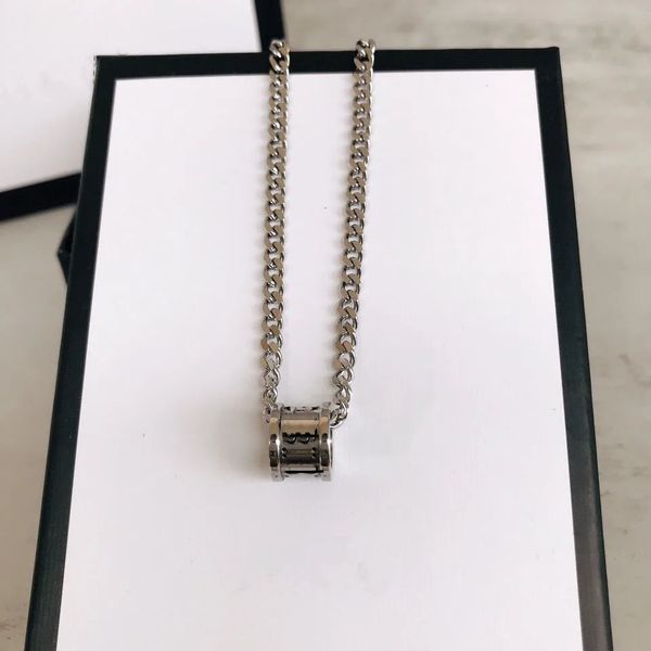 ancient home small waist classic retro letter pendant necklace for men and women with box, Silver
ancient home small waist classic retro letter pendant necklace for men and women with box, Silver