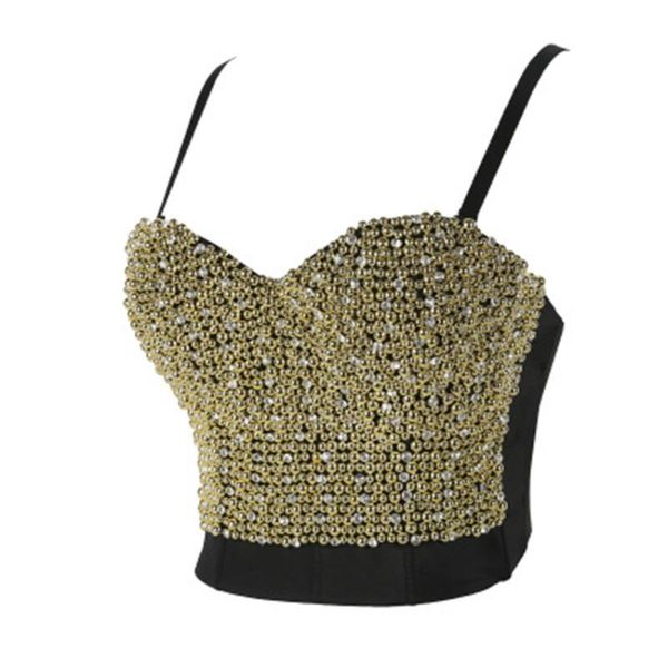 fashion camisole cropped 2020 corset women beading pearl crop straps camis performance nightclub goth clothing, Black;white
fashion camisole cropped 2020 corset women beading pearl crop straps camis performance nightclub goth clothing, Black;white