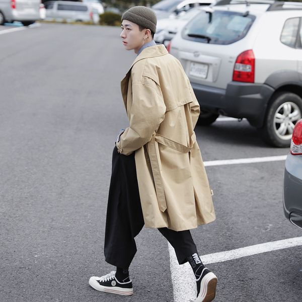 intfeday autumn new men's clothing korean style simple casual windbreaker fashion loose long coat, Tan;black
intfeday autumn new men's clothing korean style simple casual windbreaker fashion loose long coat, Tan;black