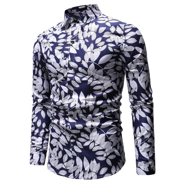 men's casual shirts fashion spring autumn men shirt slim fit flower print long sleeve male social masculina leaf, White;black
men's casual shirts fashion spring autumn men shirt slim fit flower print long sleeve male social masculina leaf, White;black