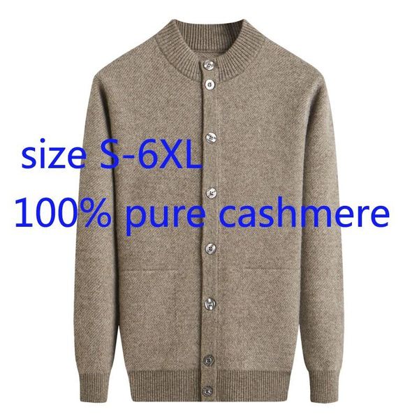 new 100%cashmere cardigan men large thickened coat casual single breasted mandarin collar computer knitted sweater plus size 6xl, White;black
new 100%cashmere cardigan men large thickened coat casual single breasted mandarin collar computer knitted sweater plus size 6xl, White;black