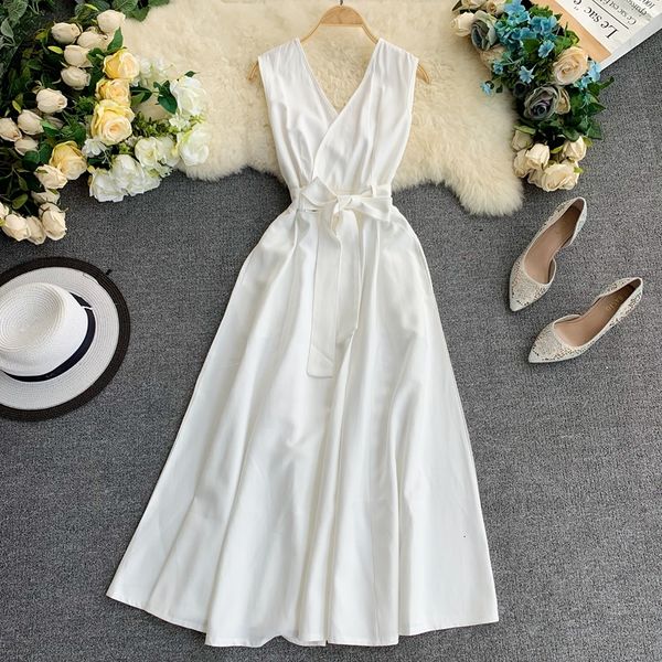 vintage sleeveless dress with low-cut v-the line dressed as female summer 2021 beach style lace up to bow femme robe ah3k, Black;gray
vintage sleeveless dress with low-cut v-the line dressed as female summer 2021 beach style lace up to bow femme robe ah3k, Black;gray