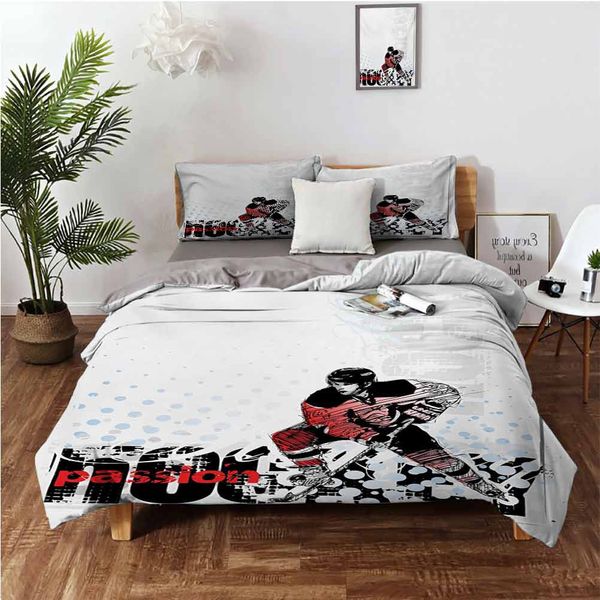 artwork of a goalie with a stick playing sports passionate professional game themebedding 3-piece set
artwork of a goalie with a stick playing sports passionate professional game themebedding 3-piece set