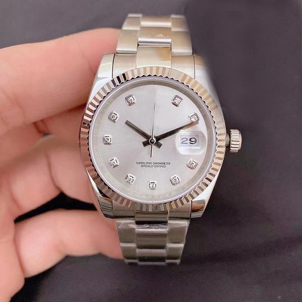 36mm u1 automatic 1646 movement white dial men watch 316 stainless band, Slivery;brown
36mm u1 automatic 1646 movement white dial men watch 316 stainless band, Slivery;brown