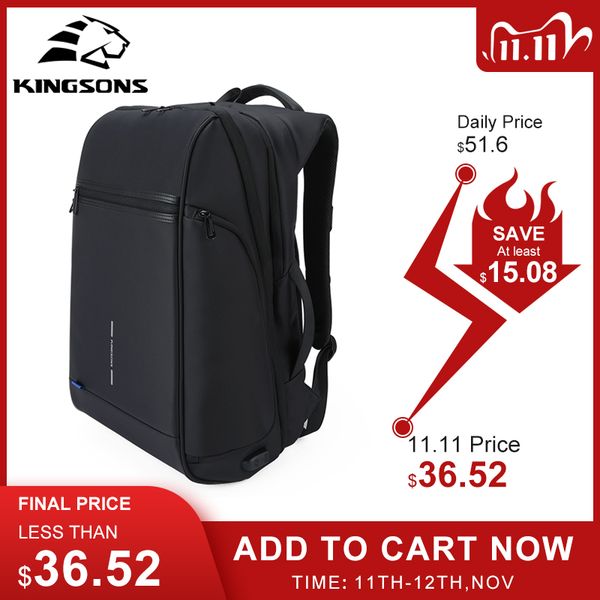 kingsons man backpack fit 15 17 inch lapusb recharging multi-layer space travel male bag anti-thief mochila
kingsons man backpack fit 15 17 inch lapusb recharging multi-layer space travel male bag anti-thief mochila