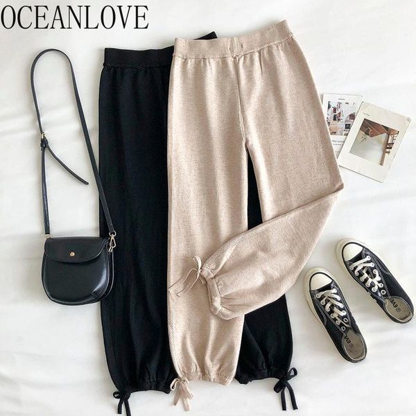 oceanlove women pants solid autumn winter high waist korean style trousers 2020 casual fashion lace up femme pantalon 184401, Black;white
oceanlove women pants solid autumn winter high waist korean style trousers 2020 casual fashion lace up femme pantalon 184401, Black;white