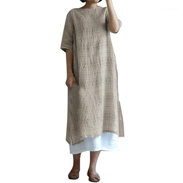 casual dresses long dress linen women plaid plus size short sleeve o-neck loose with pocket straight 2021 travel 1, Black;gray
casual dresses long dress linen women plaid plus size short sleeve o-neck loose with pocket straight 2021 travel 1, Black;gray