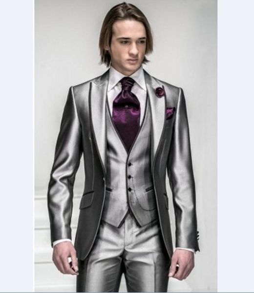 men's suits & blazers arrival groomsmen silver grey groom tuxedo wedding/dinner/evening for man bridegroom (jacket+pants+vest), White;black
men's suits & blazers arrival groomsmen silver grey groom tuxedo wedding/dinner/evening for man bridegroom (jacket+pants+vest), White;black
