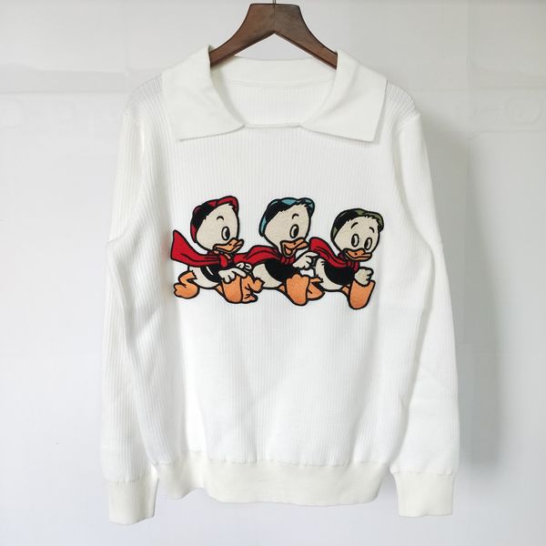 1110 2020 autumn brand same style regular long sleeve lapel neck white black kint sweater women clothes sh
1110 2020 autumn brand same style regular long sleeve lapel neck white black kint sweater women clothes sh