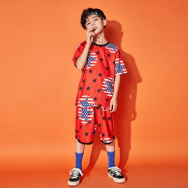 new childrens street dance set boys hip hop printing festive performance red jazz costume rave outfit kids practice wear bdy038, Black;red
new childrens street dance set boys hip hop printing festive performance red jazz costume rave outfit kids practice wear bdy038, Black;red