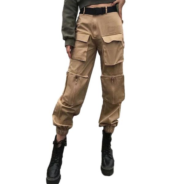 fashion harajuku punk style pockets cargo pants women high waist solid loose belt hip hop dance sport casual trousers streetwear, Black;white
fashion harajuku punk style pockets cargo pants women high waist solid loose belt hip hop dance sport casual trousers streetwear, Black;white