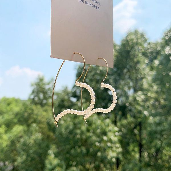 hoop & huggie fashion hollow heart pearl earrings geometric korea for women winter ear jewelry statement jewellry gifts, Golden;silver
hoop & huggie fashion hollow heart pearl earrings geometric korea for women winter ear jewelry statement jewellry gifts, Golden;silver