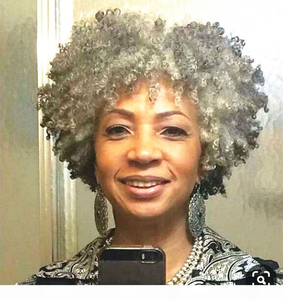 beautiful salt and pepper natural gray ponytail updo afro kinky curly drawstring ponytail grey human hair extension hairpiece selling, Black
beautiful salt and pepper natural gray ponytail updo afro kinky curly drawstring ponytail grey human hair extension hairpiece selling, Black