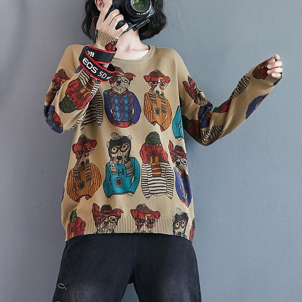 personalized glasses dogs pretty knit sweater women's long sleeve pullover harajuku animal cartoon printed cotton pull cute, White;black
personalized glasses dogs pretty knit sweater women's long sleeve pullover harajuku animal cartoon printed cotton pull cute, White;black
