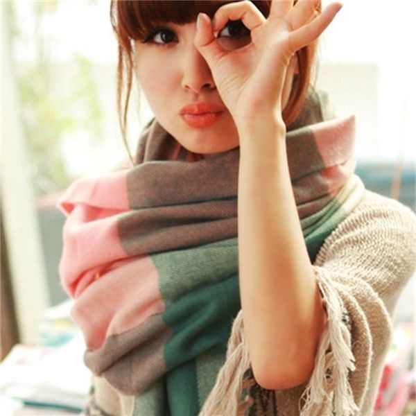 new autumn and winter bib men's korean imitation cashmere plaid scarf women's solid cape, Blue;gray
new autumn and winter bib men's korean imitation cashmere plaid scarf women's solid cape, Blue;gray
