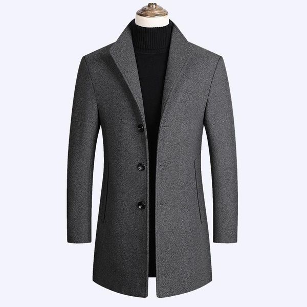 men wool blends coats autumn winter new solid color men's wool coats luxurious blends coat male1, Black
men wool blends coats autumn winter new solid color men's wool coats luxurious blends coat male1, Black