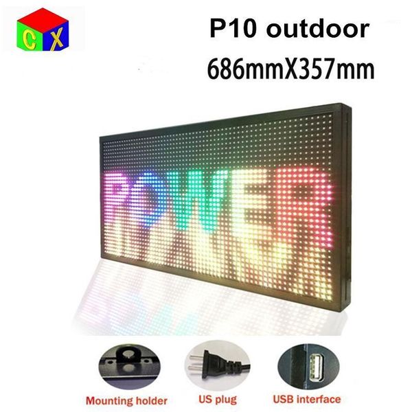 27" x 14" full color programmable scrolling led sign - outdoor uvproof led display aluminum metal case1
27" x 14" full color programmable scrolling led sign - outdoor uvproof led display aluminum metal case1