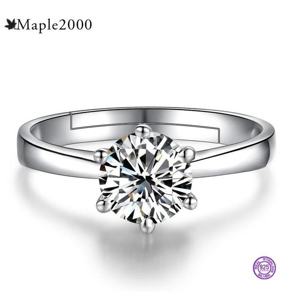 cluster rings for women diamond ring 925 sterling silver opening 5m stone six claw female wedding fashion crystal classic jewelry gift, Golden;silver
cluster rings for women diamond ring 925 sterling silver opening 5m stone six claw female wedding fashion crystal classic jewelry gift, Golden;silver
