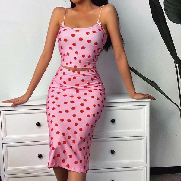 instaspaghetti straps two pieces set women's strawberry print cute camis long skirts 2 piece set casual vintage ladies summe, Gray
instaspaghetti straps two pieces set women's strawberry print cute camis long skirts 2 piece set casual vintage ladies summe, Gray