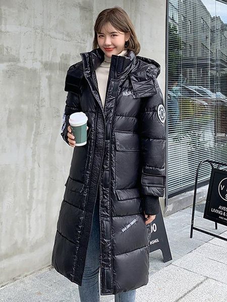 women's down & parkas the winter 2021 korean thick cotton warm coats long for female bubble puffer elegant, Black
women's down & parkas the winter 2021 korean thick cotton warm coats long for female bubble puffer elegant, Black