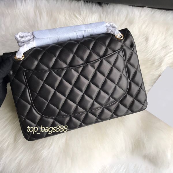 women bags cha jumbo double flap bag black lambskin genuine real leather quilted chain flap shoulder bags purse 30cm sac à main
women bags cha jumbo double flap bag black lambskin genuine real leather quilted chain flap shoulder bags purse 30cm sac à main