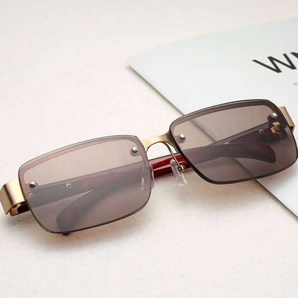donghai crystal men's old stone glasses ice sugar frameless square eye protection gold frame, Black
donghai crystal men's old stone glasses ice sugar frameless square eye protection gold frame, Black
