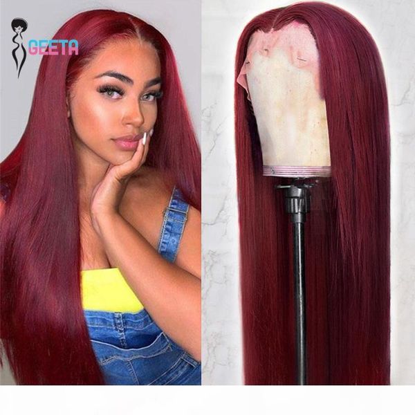 geeta peruvian human hair wigs burgundy 99j 13x1 t part straight lace front wigs with baby hair remy lace frontal wig for women, Black;brown
geeta peruvian human hair wigs burgundy 99j 13x1 t part straight lace front wigs with baby hair remy lace frontal wig for women, Black;brown