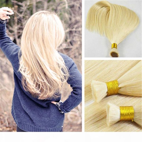 human hair bulk extensions 14-26 inch 150g set straight human hair blonde color 613# accept customized colorful hair, Black
human hair bulk extensions 14-26 inch 150g set straight human hair blonde color 613# accept customized colorful hair, Black