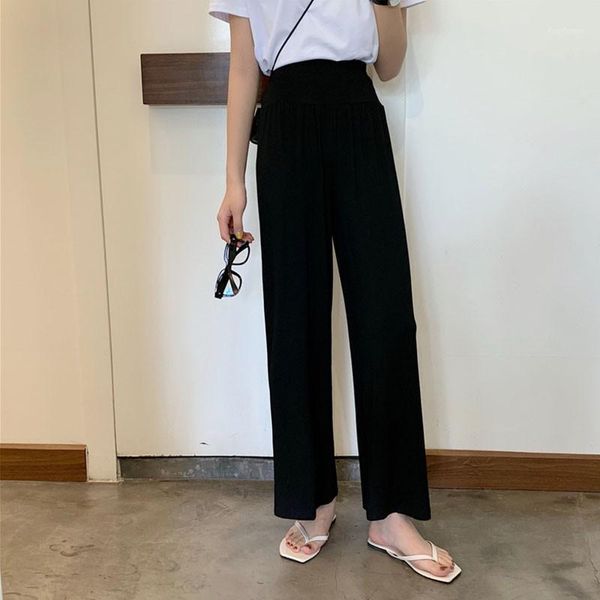 women's pants & capris high waist wide leg women 2021 summer casual loose and thin female trousers1, Black;white
women's pants & capris high waist wide leg women 2021 summer casual loose and thin female trousers1, Black;white