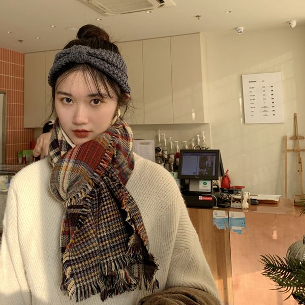 scarf winter student lovely girl korean version lovers all kinds of british grids gentle neck, Blue;gray
scarf winter student lovely girl korean version lovers all kinds of british grids gentle neck, Blue;gray