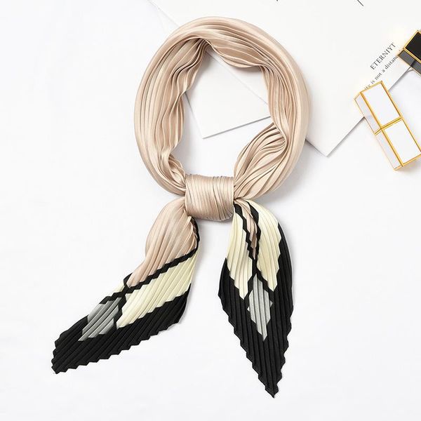 new women silk scarf square pleated bandana solid color foulard neck scarf headband [3990, Blue;gray
new women silk scarf square pleated bandana solid color foulard neck scarf headband [3990, Blue;gray