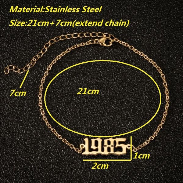 factory price bracelet birth jewelry year ankle personalize leg stainless steel gold custom number anklet friend gi, Black
factory price bracelet birth jewelry year ankle personalize leg stainless steel gold custom number anklet friend gi, Black