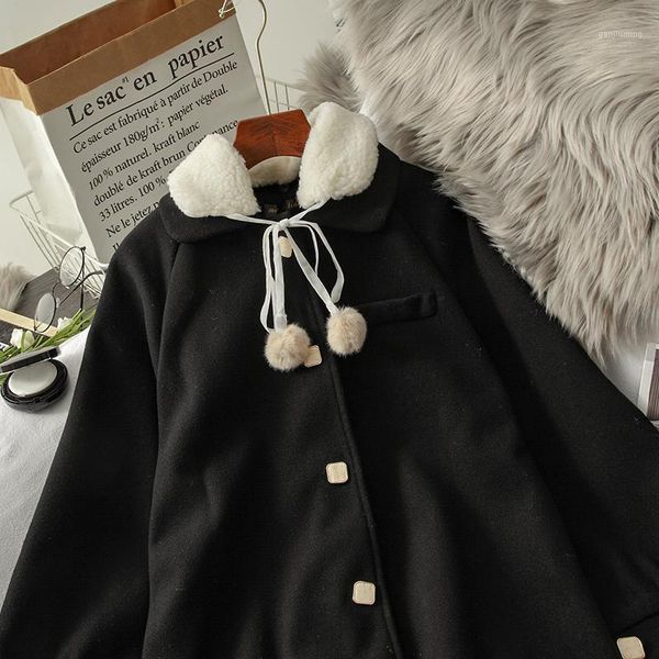 casual japanese preppy style black mid-length woolen coat for women autumn new thickening cardigan long sleeve fashion1, Black;brown
casual japanese preppy style black mid-length woolen coat for women autumn new thickening cardigan long sleeve fashion1, Black;brown