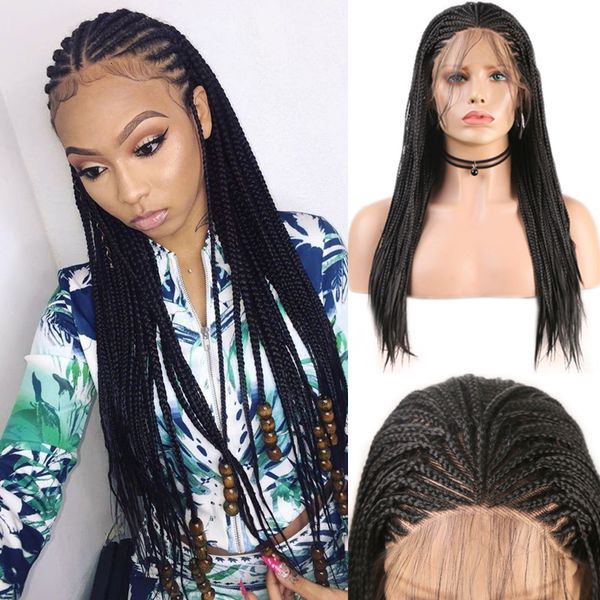 charisma long braids braided wig synthetic lace front wig for women with baby hair hight temperature fiber box braids wigs, Black;brown
charisma long braids braided wig synthetic lace front wig for women with baby hair hight temperature fiber box braids wigs, Black;brown