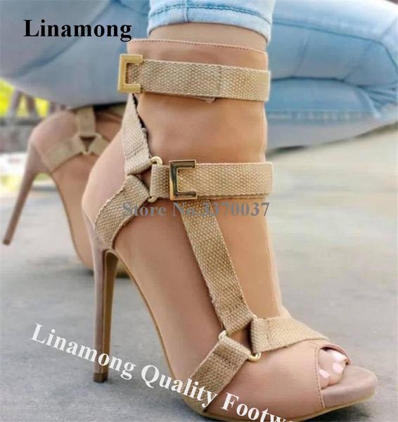 boots linamong est peep toe stieltto heel metal buckle short gladiator nude black army green high ankle booties heels
boots linamong est peep toe stieltto heel metal buckle short gladiator nude black army green high ankle booties heels
