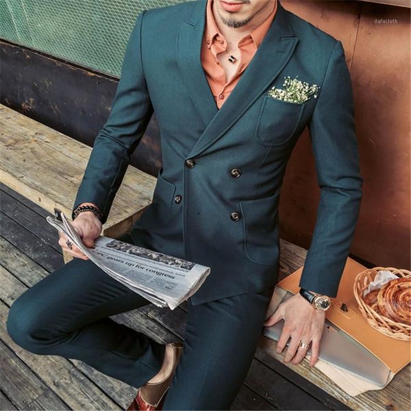 latest korean slim dark green men suit 2pieces (jacket+pant+vest) groom tuxedos groomsmen wear wedding blazer suits for men1, White;black
latest korean slim dark green men suit 2pieces (jacket+pant+vest) groom tuxedos groomsmen wear wedding blazer suits for men1, White;black