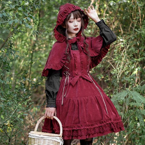 casual dresses autumn winter vintage sweet lolita dress lace bowknot slim high waist corduroy victorian kawaii girl gothic op cos, Black;gray
casual dresses autumn winter vintage sweet lolita dress lace bowknot slim high waist corduroy victorian kawaii girl gothic op cos, Black;gray